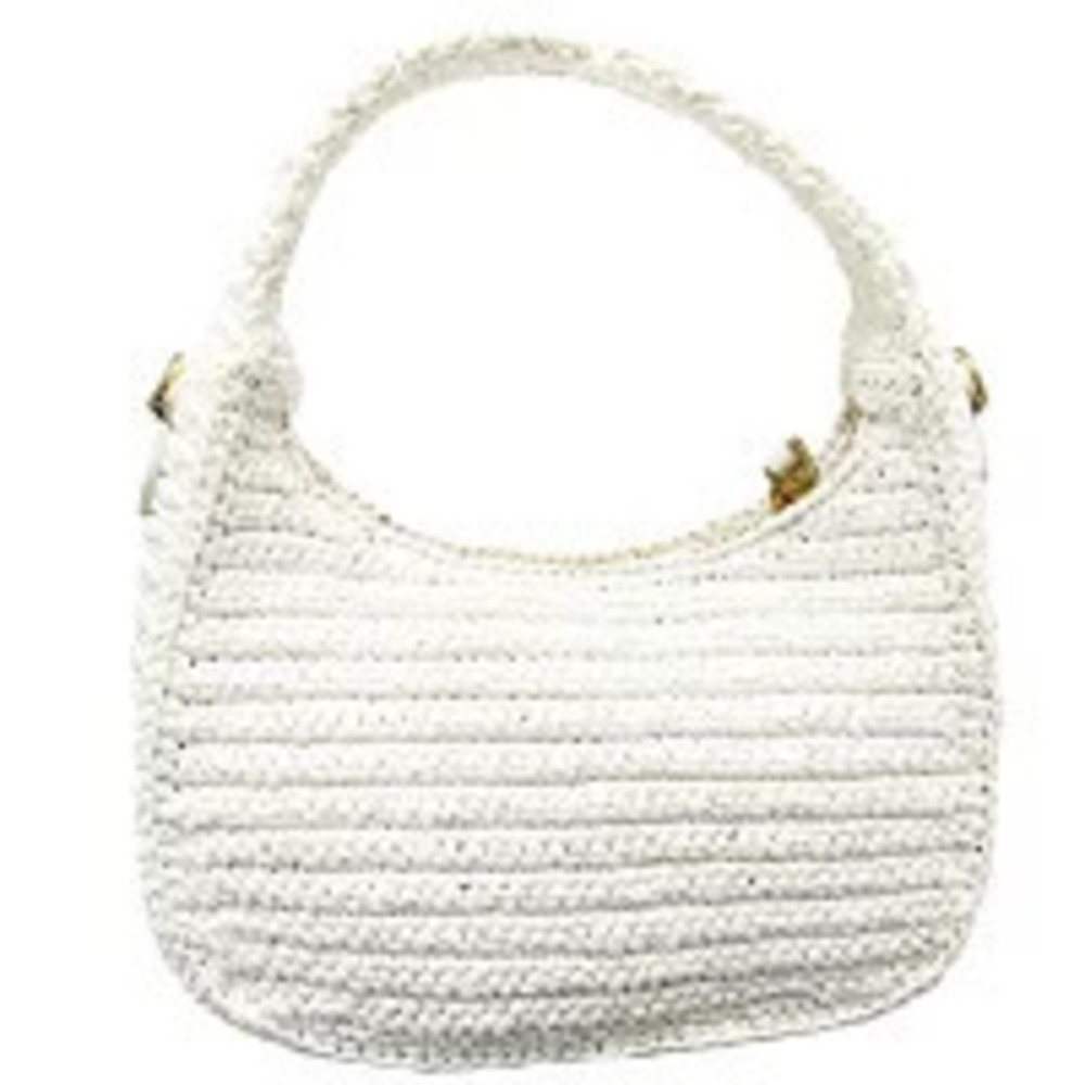 Miu Miu Hobo Raffia MK Bag Wonder Summer Handbag White